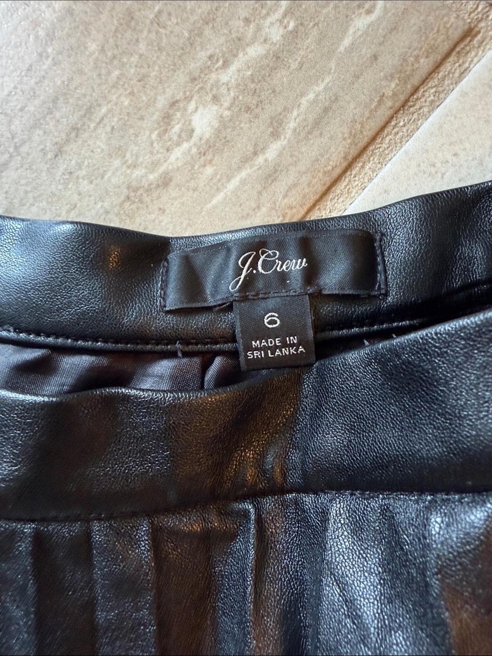 J. Crew Black Pleated A-Line Skirt - Picture 2 of 2